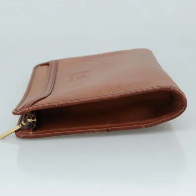 Pre-owned Burberry Brown Leather Clutch Bag ()