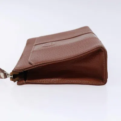 Pre-owned Burberry Brown Leather Clutch Bag ()