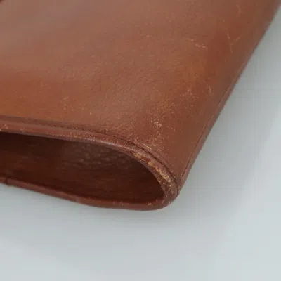 Pre-owned Burberry Brown Leather Clutch Bag ()