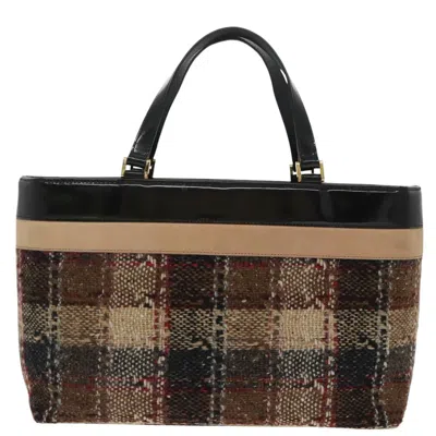 Pre-owned Burberry Brown Wool Tote Bag ()