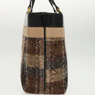 Pre-owned Burberry Brown Wool Tote Bag ()