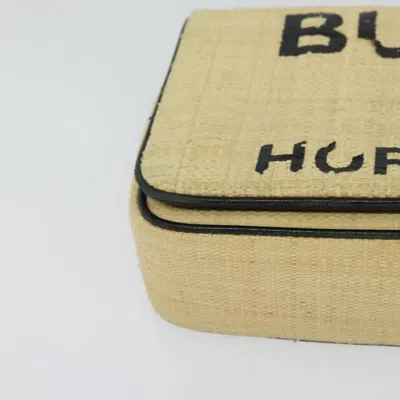 Pre-owned Burberry Lola Beige Wicker Shoulder Bag () In Sand