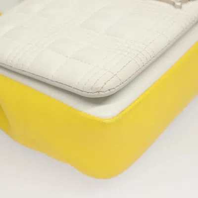 Pre-owned Burberry Lola White Leather Shoulder Bag ()