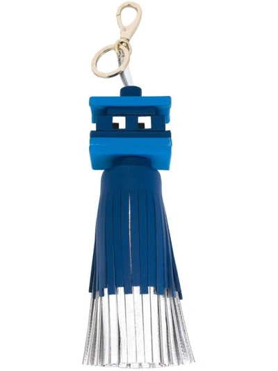 ANYA HINDMARCH スペースインベーダー タッセル Anya Hindmarch 'space Invaders' Tassel Leather Keyring In