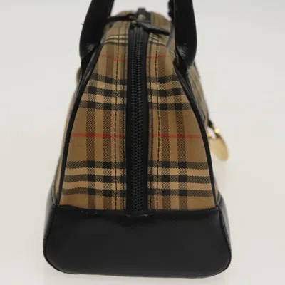 Pre-owned Burberry Nova Check Beige Canvas Tote Bag () In Sand