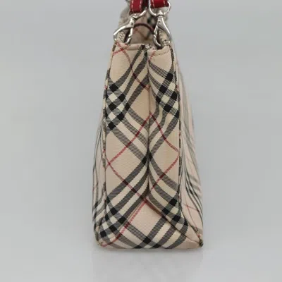 Pre-owned Burberry Nova Check Beige Canvas Tote Bag () In Sand