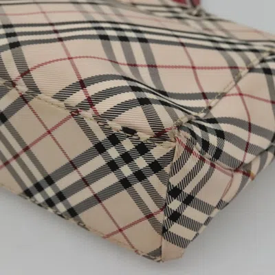 Pre-owned Burberry Nova Check Beige Canvas Tote Bag () In Sand