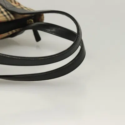 Pre-owned Burberry Nova Check Beige Canvas Tote Bag () In Sand