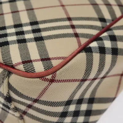 Pre-owned Burberry Nova Check Beige Canvas Tote Bag () In Sand