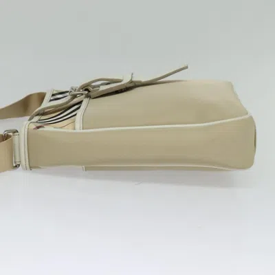 Pre-owned Burberry Nova Check Beige Nylon Shoulder Bag () In Sand