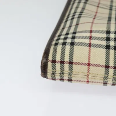 Pre-owned Burberry Nova Check Beige Nylon Shoulder Bag () In Sand