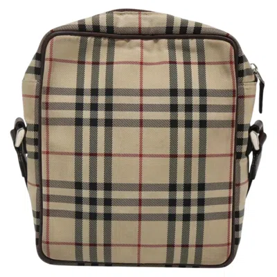 Pre-owned Burberry Nova Check Beige Nylon Shoulder Bag () In Sand