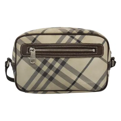 Pre-owned Burberry Nova Check Beige Nylon Shoulder Bag () In Sand