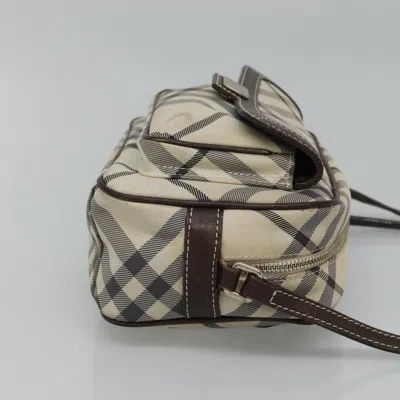 Pre-owned Burberry Nova Check Beige Nylon Shoulder Bag () In Sand