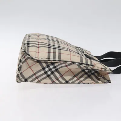 Pre-owned Burberry Nova Check Beige Nylon Tote Bag () In Sand