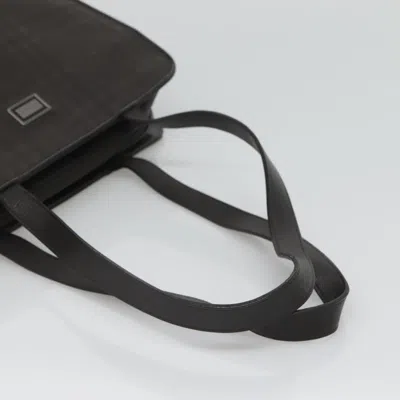 Pre-owned Burberry Nova Check Black Canvas Tote Bag ()
