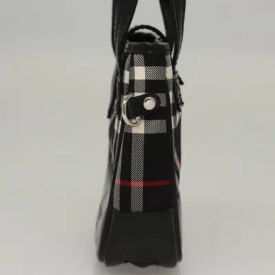 Pre-owned Burberry Nova Check Black Nylon Clutch Bag ()