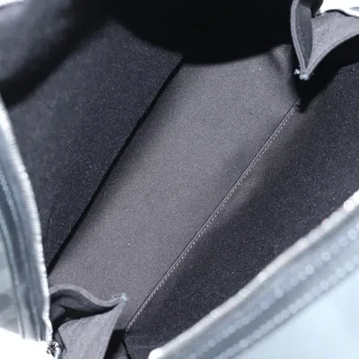 Pre-owned Burberry Nova Check Black Pvc Backpack Bag ()