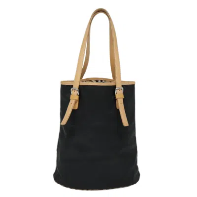 Pre-owned Burberry Nova Check Black Synthetic Tote Bag ()