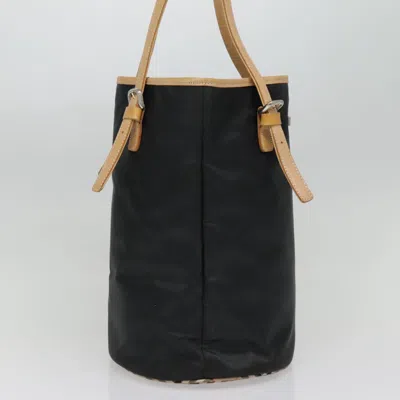 Pre-owned Burberry Nova Check Black Synthetic Tote Bag ()