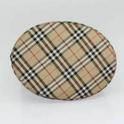 Pre-owned Burberry Nova Check Black Synthetic Tote Bag ()