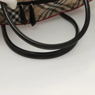 Pre-owned Burberry Nova Check Red Nylon Tote Bag ()