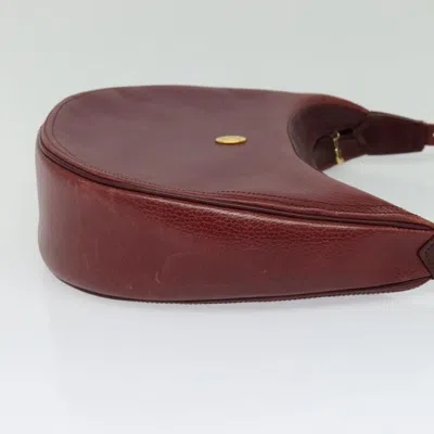 Pre-owned Cartier Burgundy Leather Shoulder Bag ()