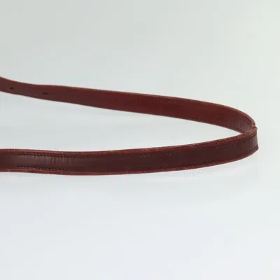 Pre-owned Cartier Burgundy Leather Shoulder Bag ()