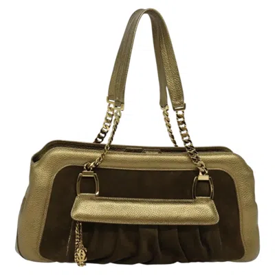 Pre-owned Cartier La Dona Gold Leather Shoulder Bag ()