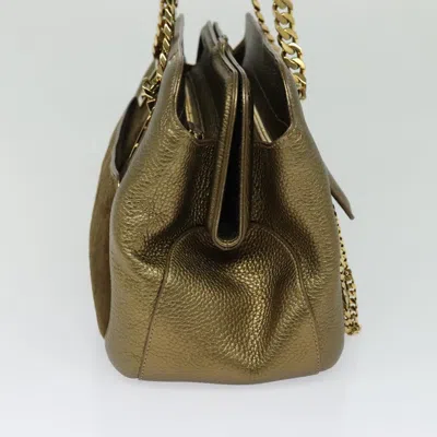 Pre-owned Cartier La Dona Gold Leather Shoulder Bag ()