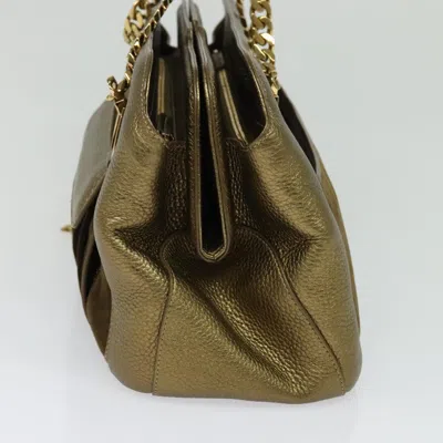 Pre-owned Cartier La Dona Gold Leather Shoulder Bag ()