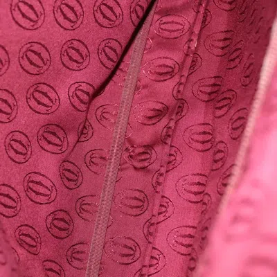 Pre-owned Cartier Must De  Burgundy Leather Briefcase Bag ()