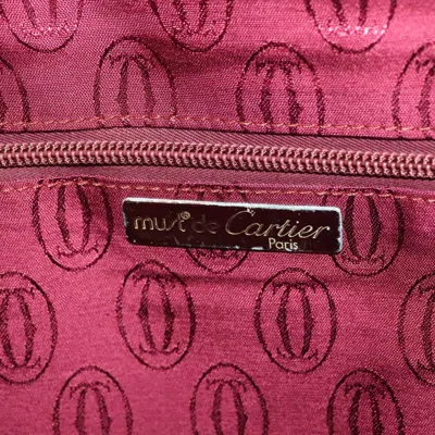 Pre-owned Cartier Must De  Burgundy Leather Briefcase Bag ()
