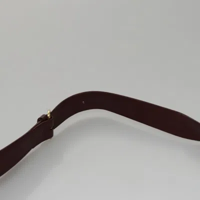 Pre-owned Cartier Must De  Burgundy Leather Shoulder Bag ()