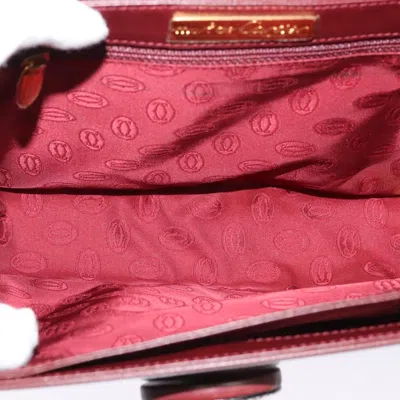 Pre-owned Cartier Must De  Burgundy Leather Shoulder Bag ()