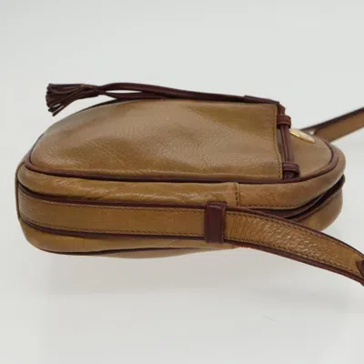 Pre-owned Cartier Must Line Brown Leather Shoulder Bag ()