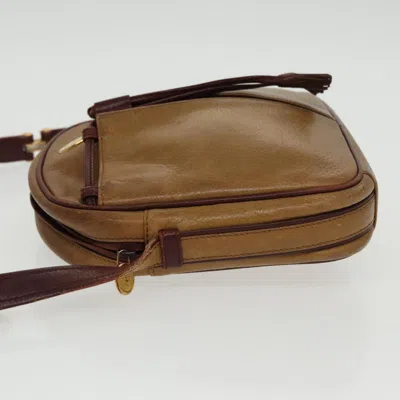 Pre-owned Cartier Must Line Brown Leather Shoulder Bag ()