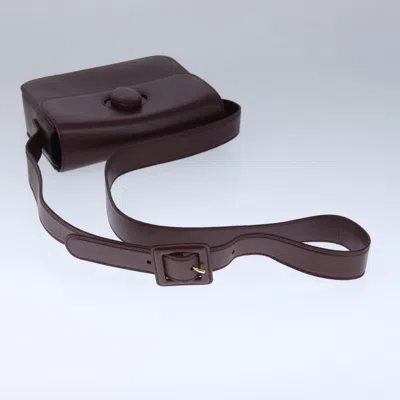 Pre-owned Cartier Must Line Burgundy Leather Shoulder Bag ()