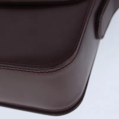 Pre-owned Cartier Must Line Burgundy Leather Shoulder Bag ()