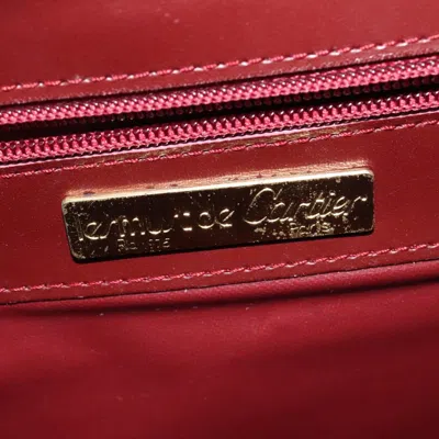 Pre-owned Cartier Must Line Burgundy Leather Shoulder Bag ()