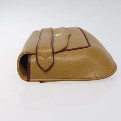 Pre-owned Cartier Yellow Leather Clutch Bag ()
