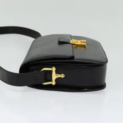 Pre-owned Celine Céline - Black Leather Shoulder Bag ()