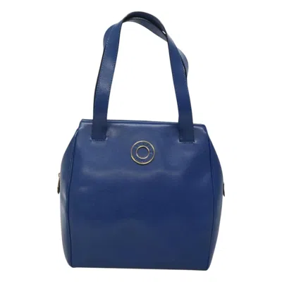 Pre-owned Celine Céline - Navy Leather Shoulder Bag () In Blue