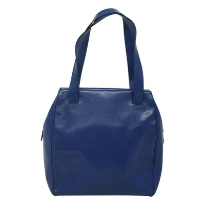 Pre-owned Celine Céline - Navy Leather Shoulder Bag () In Blue