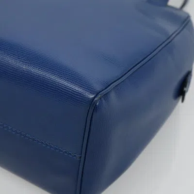 Pre-owned Celine Céline - Navy Leather Shoulder Bag () In Blue
