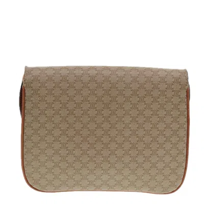 Pre-owned Celine Céline Beige Canvas Shoulder Bag () In Sand