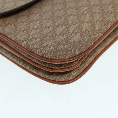 Pre-owned Celine Céline Beige Canvas Shoulder Bag () In Sand