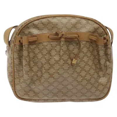 Pre-owned Celine Céline Beige Canvas Shoulder Bag () In Sand