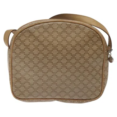 Pre-owned Celine Céline Beige Canvas Shoulder Bag () In Sand