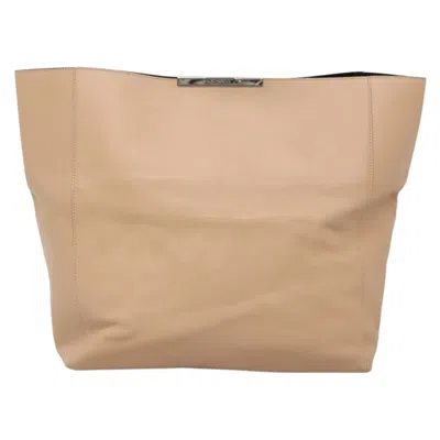 Pre-owned Celine Céline Beige Leather Clutch Bag () In Sand